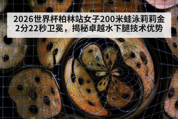 2026世界杯柏林站女子200米蛙泳莉莉金2分22秒卫冕,揭秘卓越水下腿技术优势
